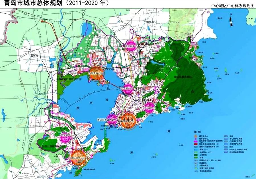 根据去年国务院正式批复的《青岛市城市总体规划(2011-2020)》,青岛