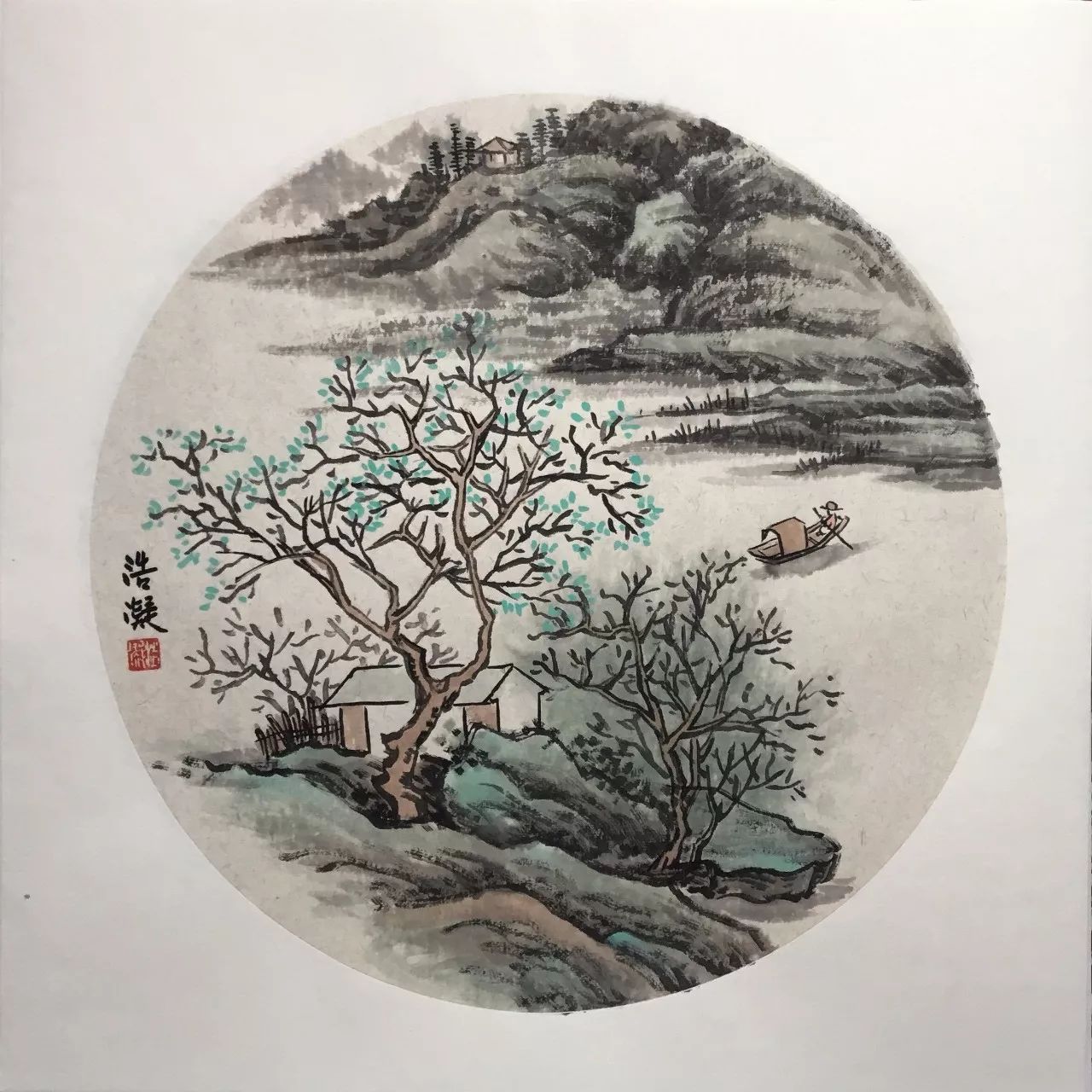 如此生动丰富的山水画不要太过羡慕,60天过后你也能画