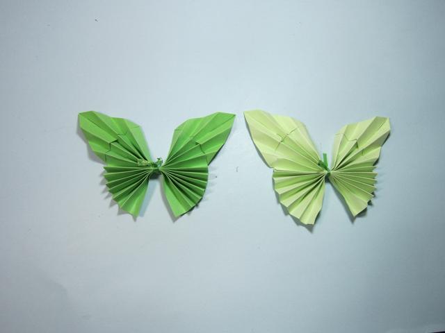 儿童手工折纸美丽的蝴蝶折纸详细图解教程