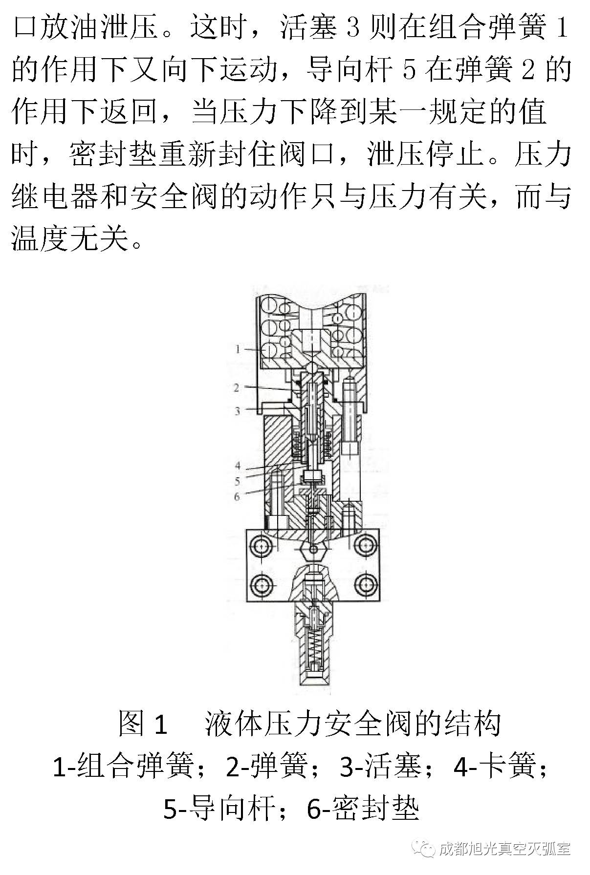 次隔离开关【知识】高压断路器操动机构安全阀的结构原理及工作过程