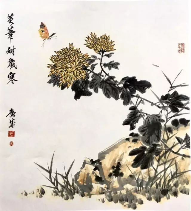 图文教程国画菊花的绘画步骤