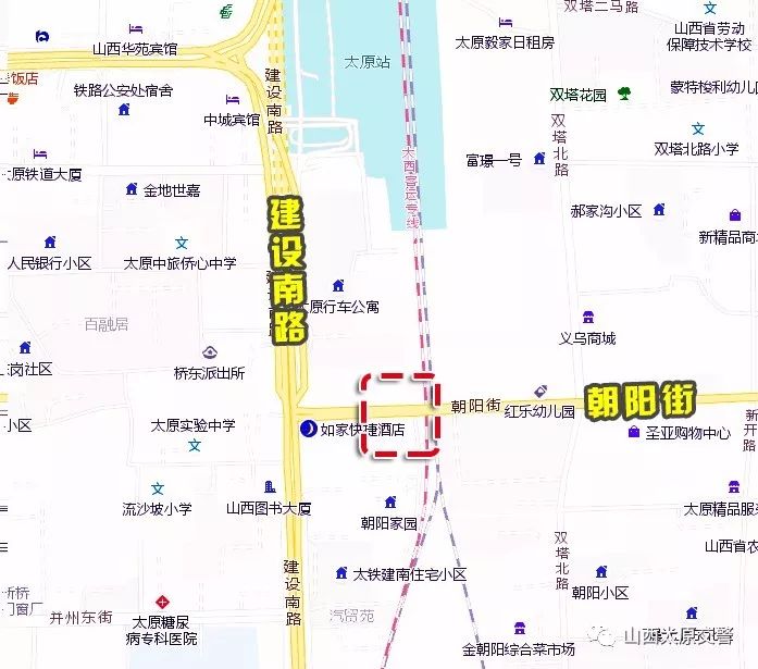 注意啦!太原市朝阳街部分路段11月30日起半幅封闭