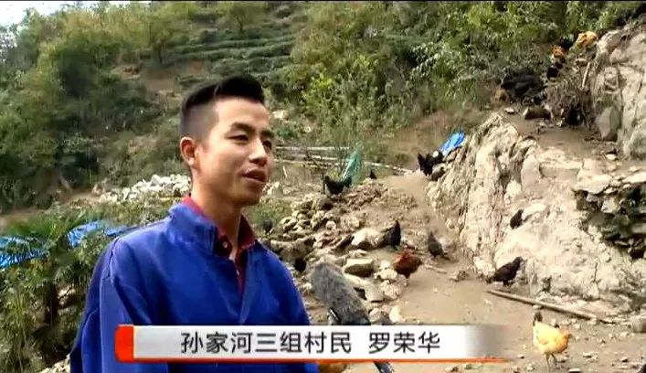 乐天溪镇孙家河村驻村第一书记杜鹃飞带着记者,在半山腰的一个简易