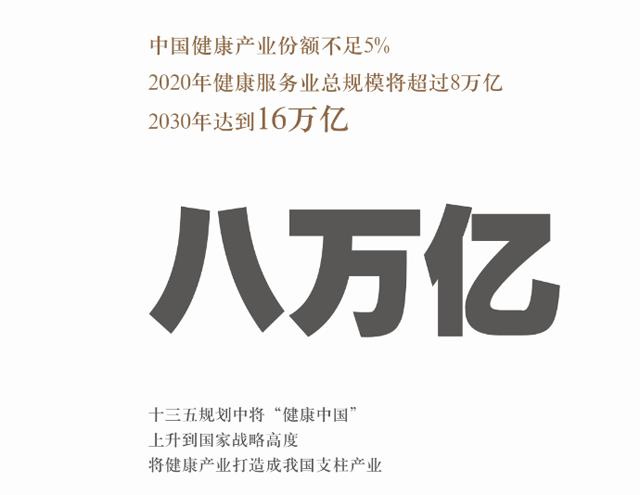 今天,中国要把健康产业建成国家的支柱产业,很多人都眼红这一块巨大的