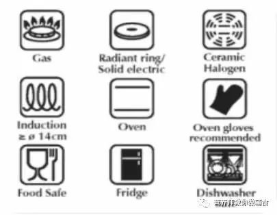 适用各种加热炉具,烤箱及洗碗机