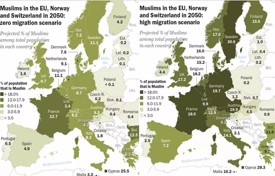欧洲穆斯林人口_欧洲穆斯林人口最多的俄罗斯,会彻底穆斯林化么
