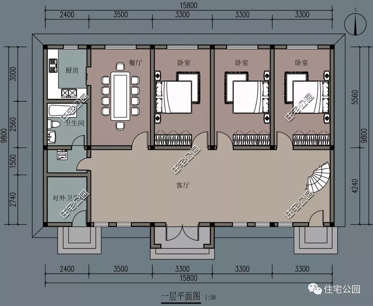 现有旧房如何升级改造?11x16米改建别墅(全图 视频展示)