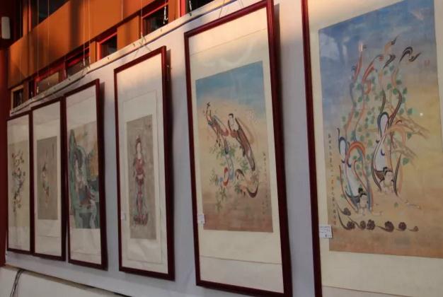 宣和艺术院敦煌分院"古韵新风"书画展在上海七宝教寺举行