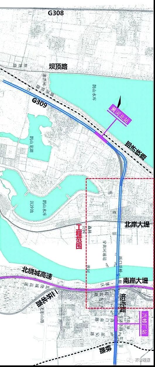 济泺路穿黄隧道,济南黄河公路大桥扩建,齐鲁大桥,凤凰大桥的"三桥一