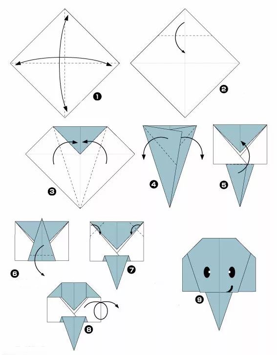 几款实用的小动物折纸,超可爱