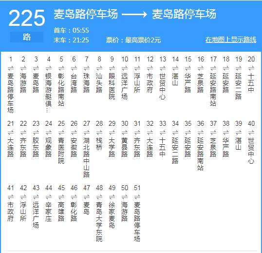 青岛225路公交青岛224路公交青岛223路公交青岛222路公交青岛221路