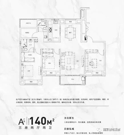 万科大都会140㎡户型图▼▼