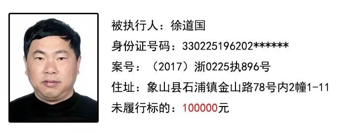 象山又一批老赖曝光,难道你的诚信只值这些钱?最低只欠9千元!