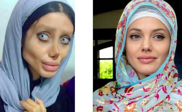 22歲德黑蘭女孩整容50次，想整成美國影星裘莉的樣子，你覺得像嗎 娛樂 第6張