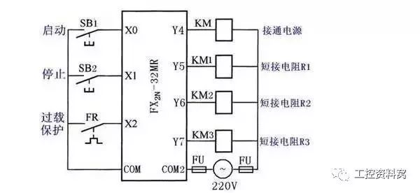 (b) plc的i/o接线图