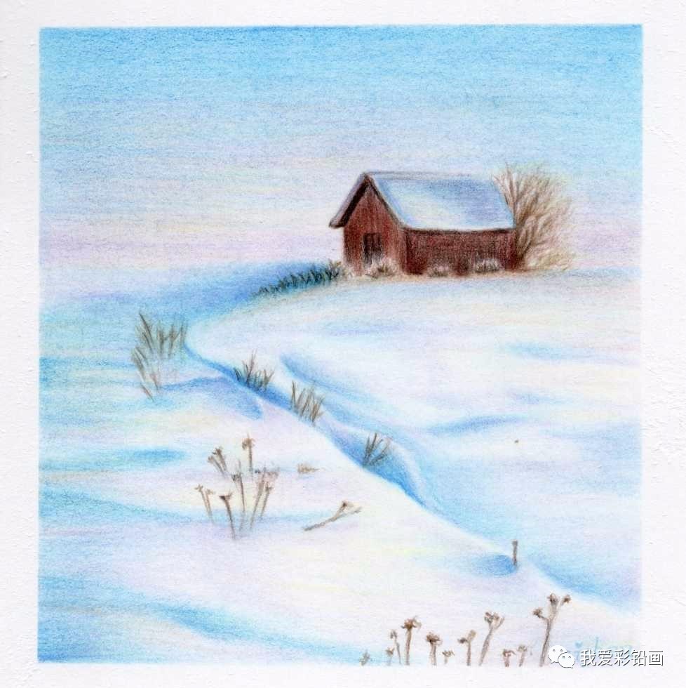 很美的一幅雪景小画 ～喜欢吗?