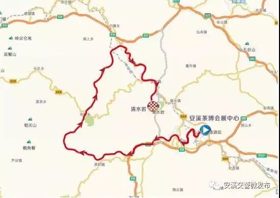 省道308线→县道346线→县道339线→湖头镇环城路→湖头西溪南路