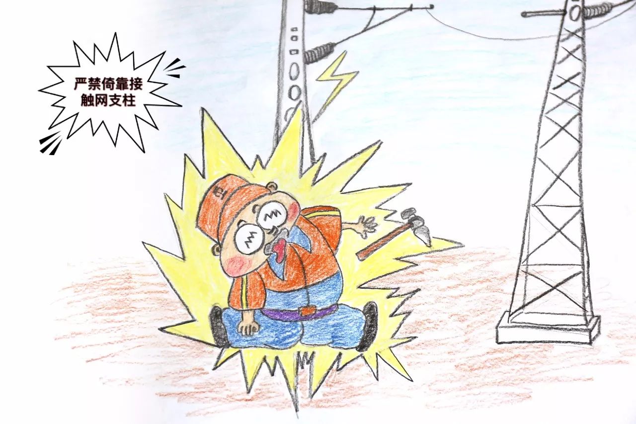 一组手绘漫画告诉你铁路检车员应该如何安全作业