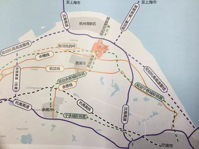 未来杭甬城际铁路将经过胜山镇南部区域,我大慈溪到达杭州和宁波的