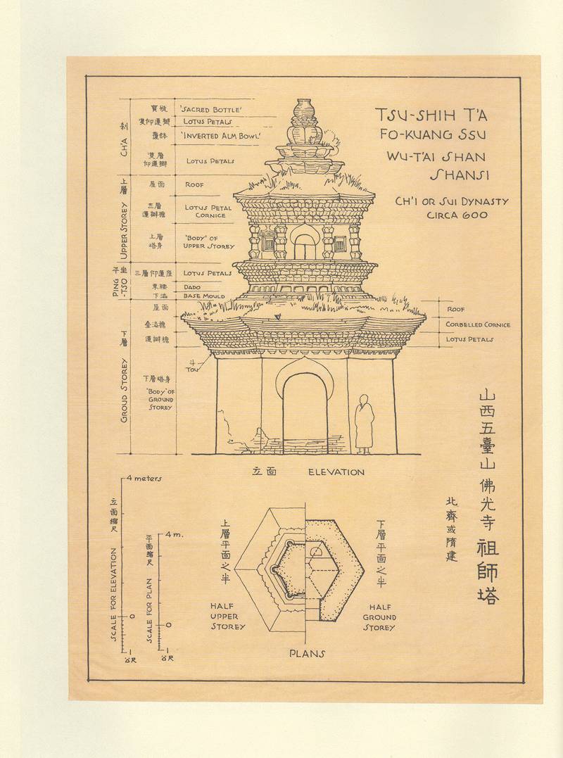 梁思成手绘绝版肖像留给中国消逝的遗产