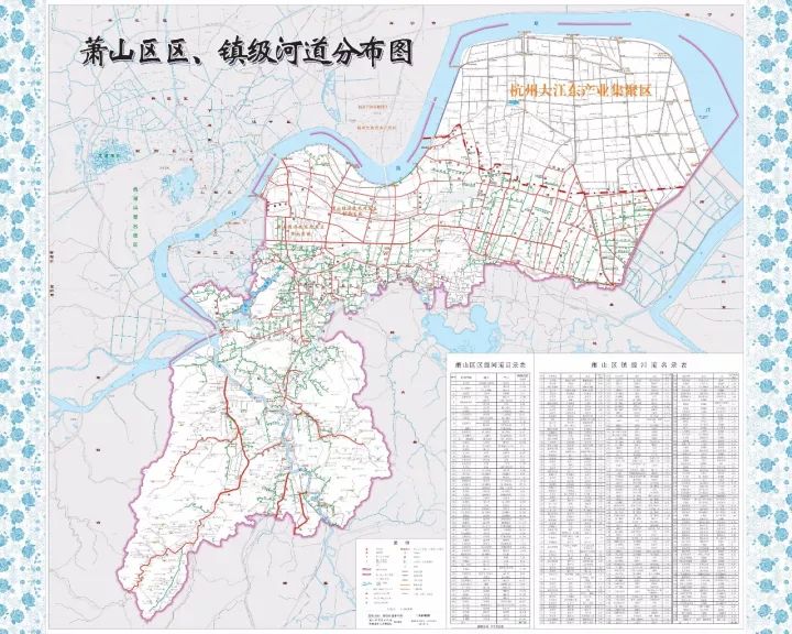 (详见区级,镇级河道目录表) 向上滑动阅览萧山区镇街级河道名录表