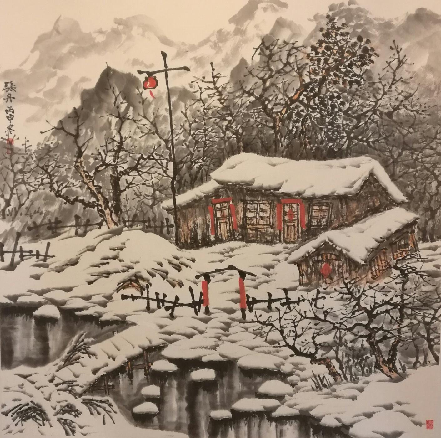冰雪画家张丹艺术作品欣赏