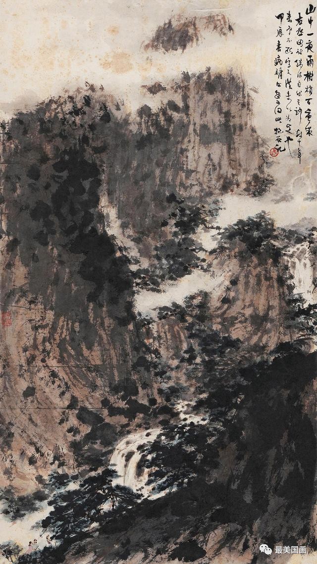 傅抱石山水画170图