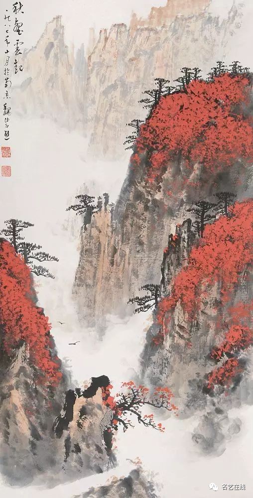 大画家魏紫熙笔下的秋景,美醉了!(附视频例作示范)