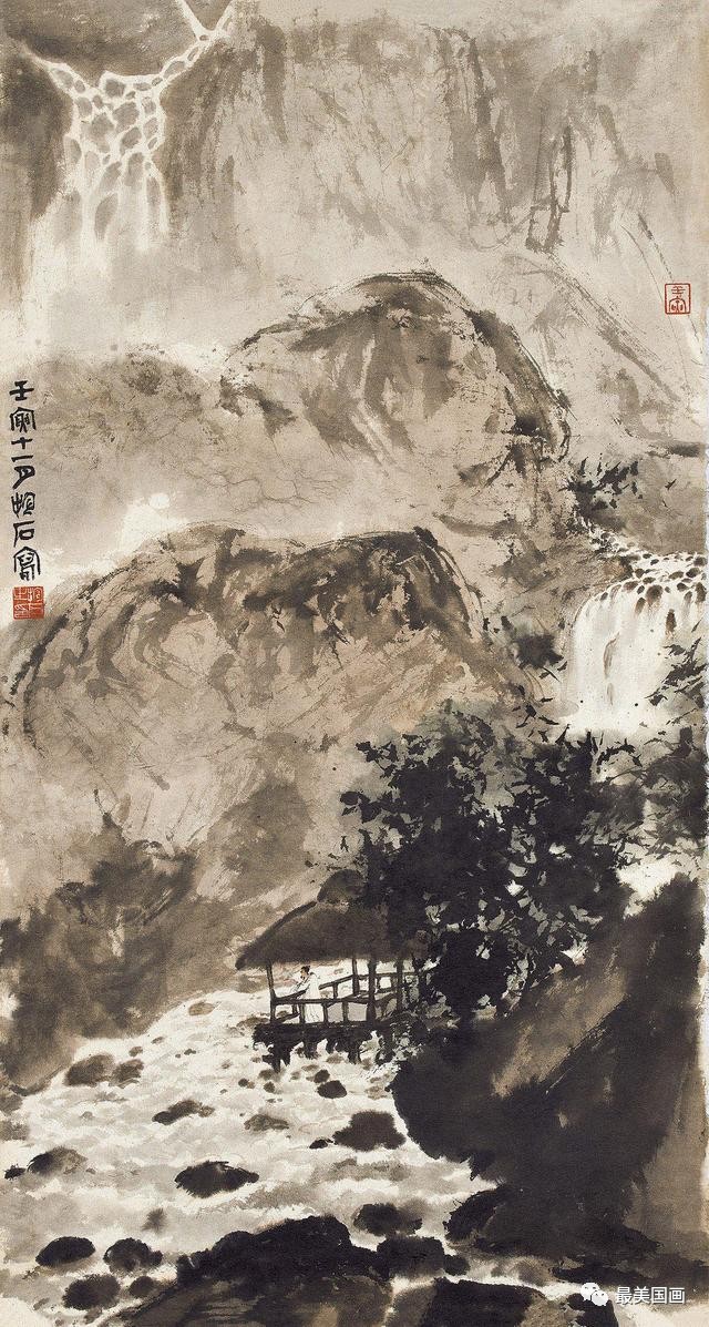 傅抱石山水画170图