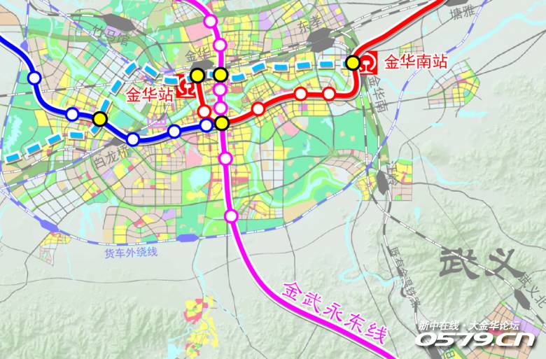 东义浦线:2020年以前建设线路 (点击图片,查看大图) 来源:金华市