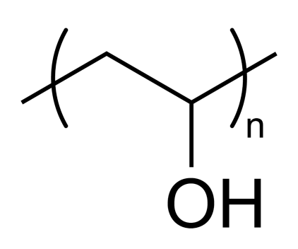 pva的结构式(取自维基百科)