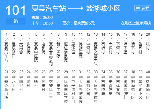 (内含运城最全公交路线)