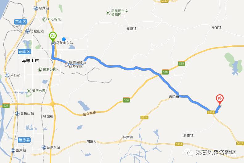 横山风景区交通便捷,紧临老314省道,马鞍山市内可乘市区到博望的公交