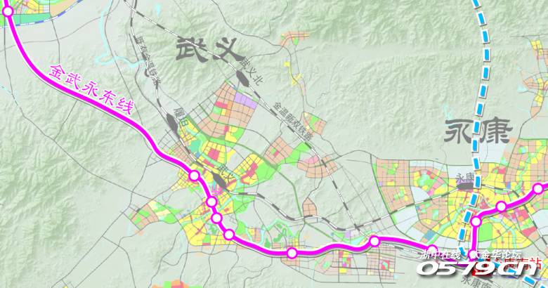 东义浦线:2020年以前建设线路 (点击图片,查看大图) 来源:金华市