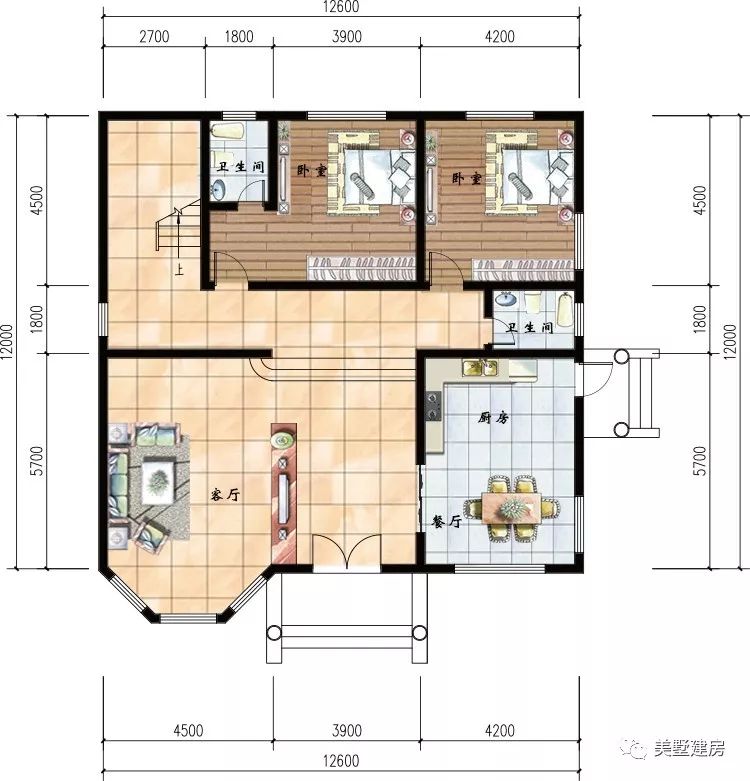 6米*12米精致户型,地形不规则也不