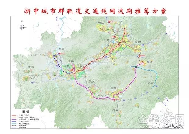 按照通知,金华—义乌—东阳,作为金华首条城市轻轨,将在2020年前完成