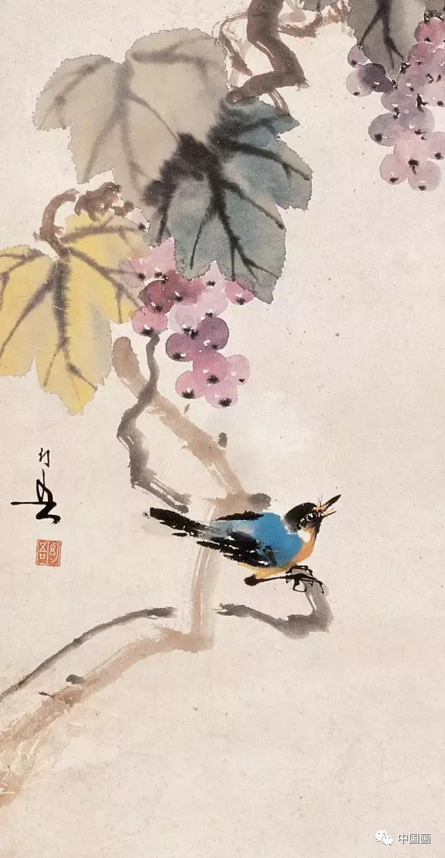 黄幻吾花鸟画欣赏,清新去俗气