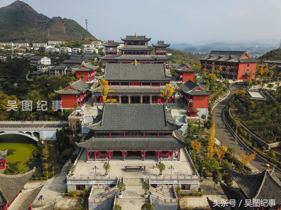 航拍贵阳重资复还的文史建筑,青岩大兴国寺 你去过吗