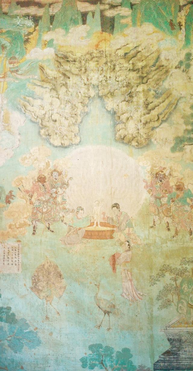 结合前后画面,推测本幅壁画表现的是净居天子将拯救众生的人选禀告