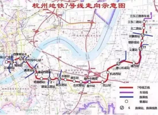 向东是钱江新城,钱江世纪城,萧山机场,向西是西湖,吴山广场,一条线路图片