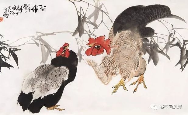 中国花鸟画坛独树一帜,人们称他所画的鸡为"昌镕鸡",称他为"蜀中画鸡