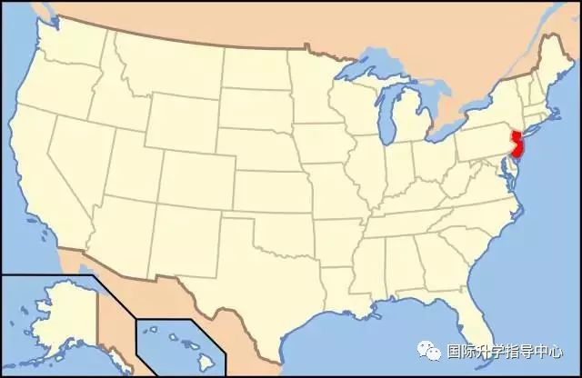 红色区域就是新泽西州图片