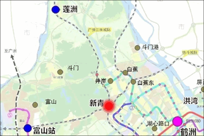 斗门新青规划建地铁站点