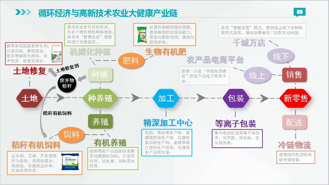 南大硒谷循环经济与高新技术农业大健康产业链以微博裂解技术,深度耦