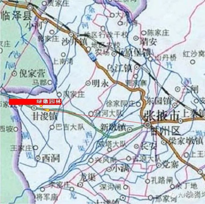 甘州区地图