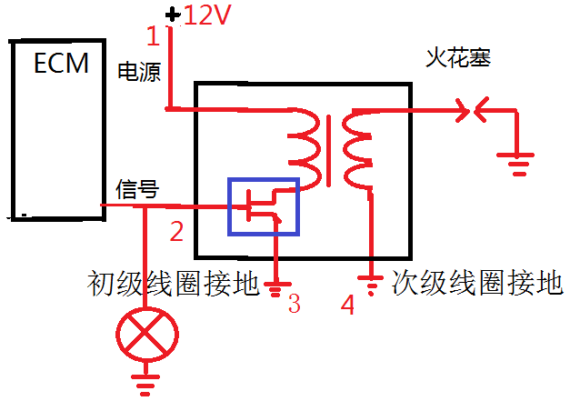 大众奥迪4线点火线圈电路分析报名热线:17760376697大众奥迪4