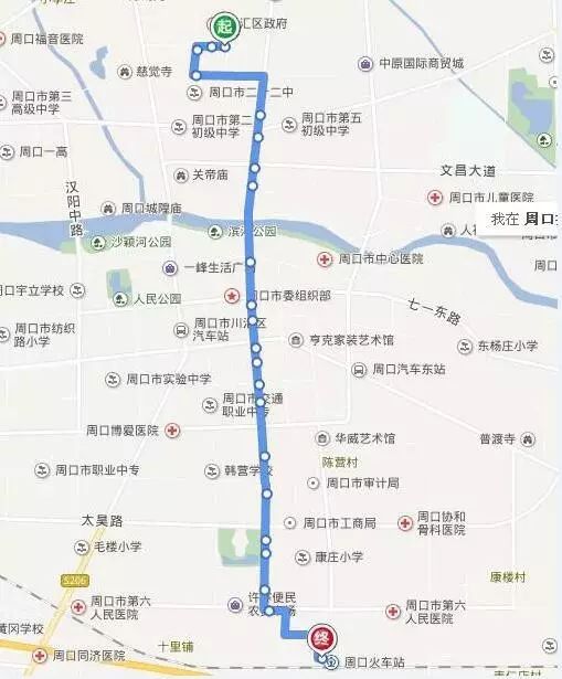 担心想去的站点没公交车 小编特地将周口最新最全的公交车线路图奉上