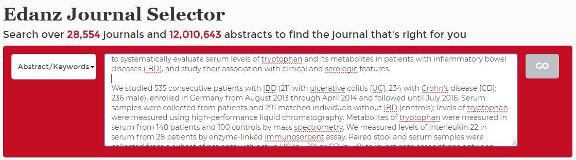 springer nature journal suggester