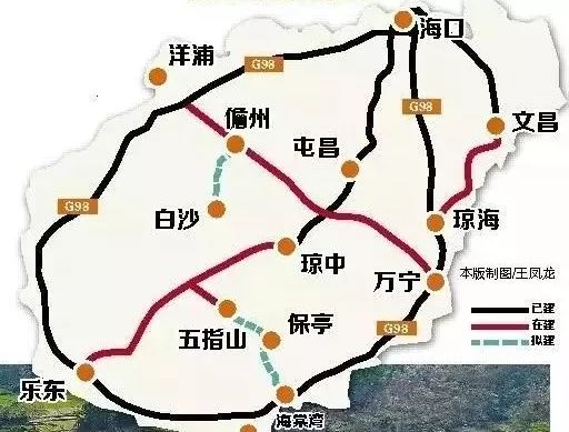 海南2条高速下月开建,3条高速有序推进,"田"字型高速公路网逐渐形成图片