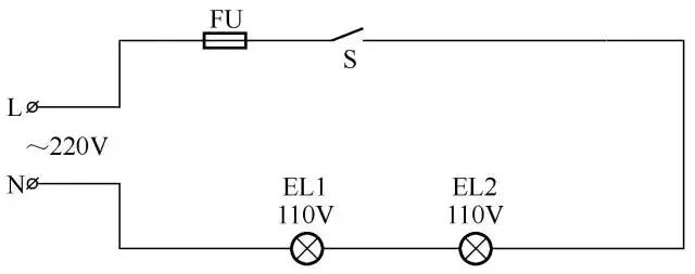 11.低压小灯泡在220v电源上使用的电路